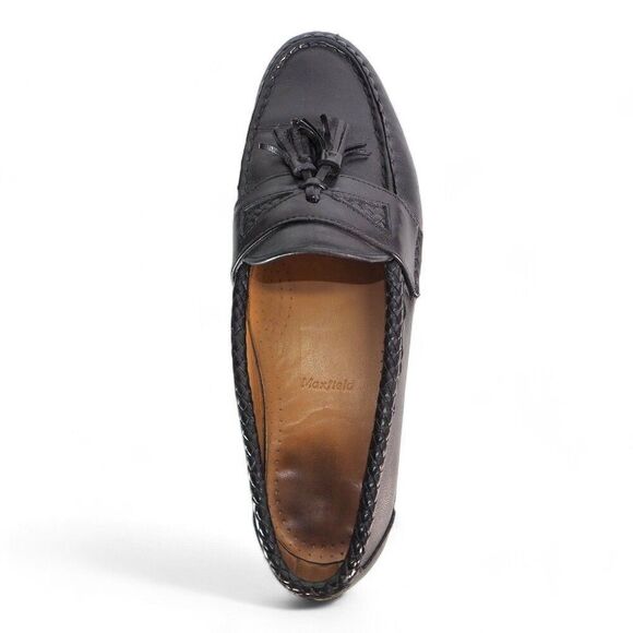 Allen Edmonds Maxfield Tassel Leather Slip-on Loafers 47711 Black Men's 10D - Picture 9 of 12